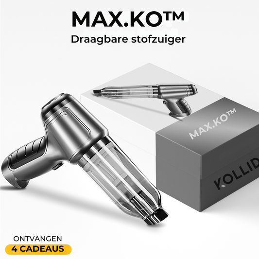 Max.Ko™ draagbare stofzuiger + 4 EXCLUSIEVE ACCESSOIRES [EXCLUSIEF CADEAU]