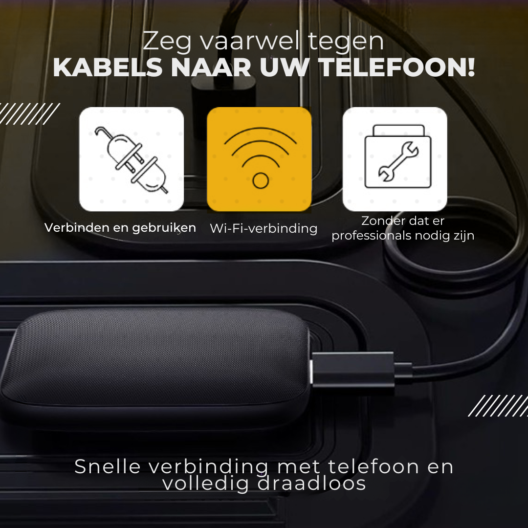 Draadloze CarPlay/Android Auto-adapter voor multimedia - DriveJetta Pro™ [BEPERKTE VOORRAAD]