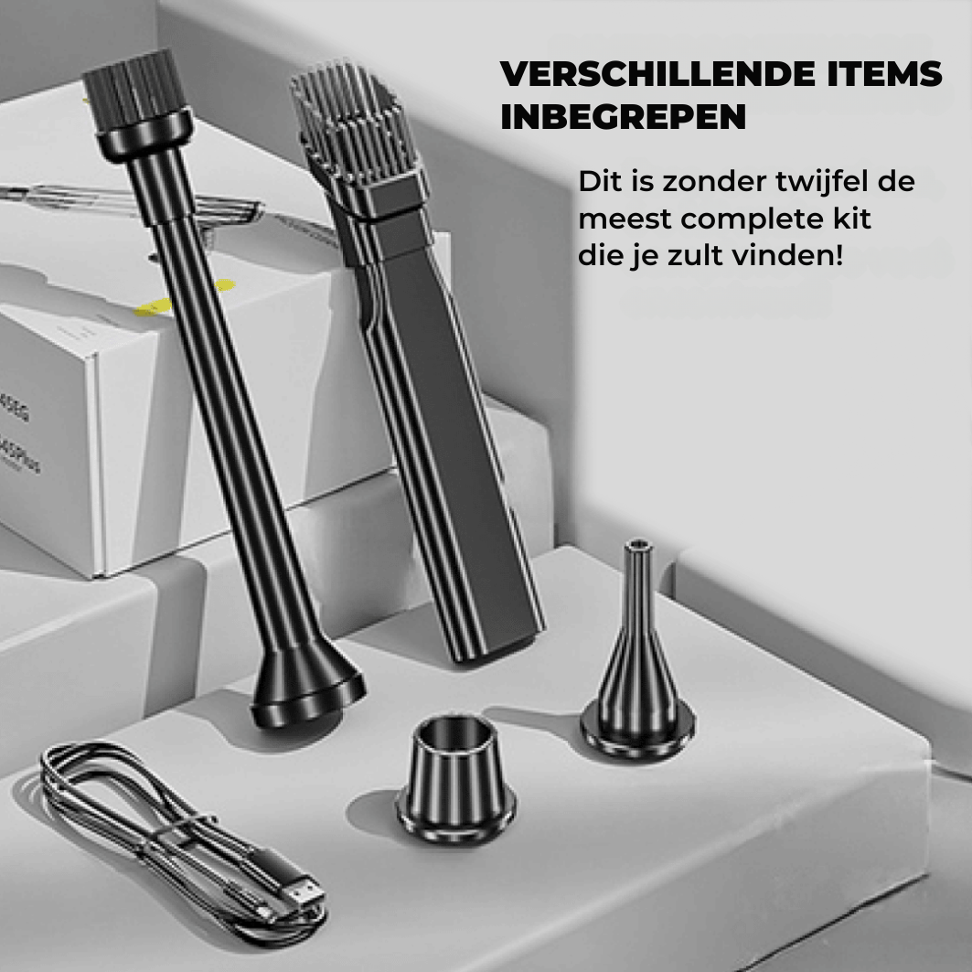 MaxJetta™ draagbare stofzuiger + 4 EXCLUSIEVE ACCESSOIRES [EXCLUSIEF CADEAU]